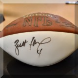 C05. Brett Farve signed football. 